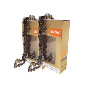 2x30cm Stihl Hartmetall Kette für Oleo-Mac MT4100 Motorsäge Sägekette 3-8P 1,3